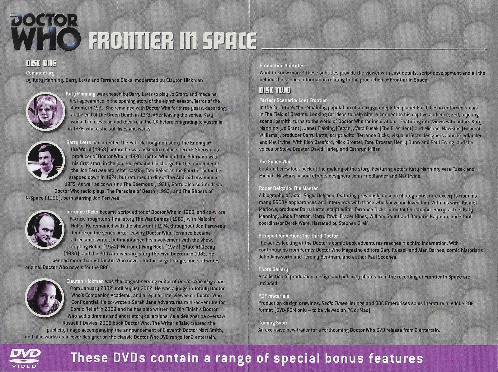 Inserts from BBCDVD 2614A